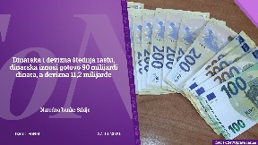 Dinarska i devizna štednja rastu